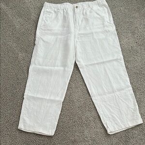 Tommy Bahama Men's 100% Linen White Pants